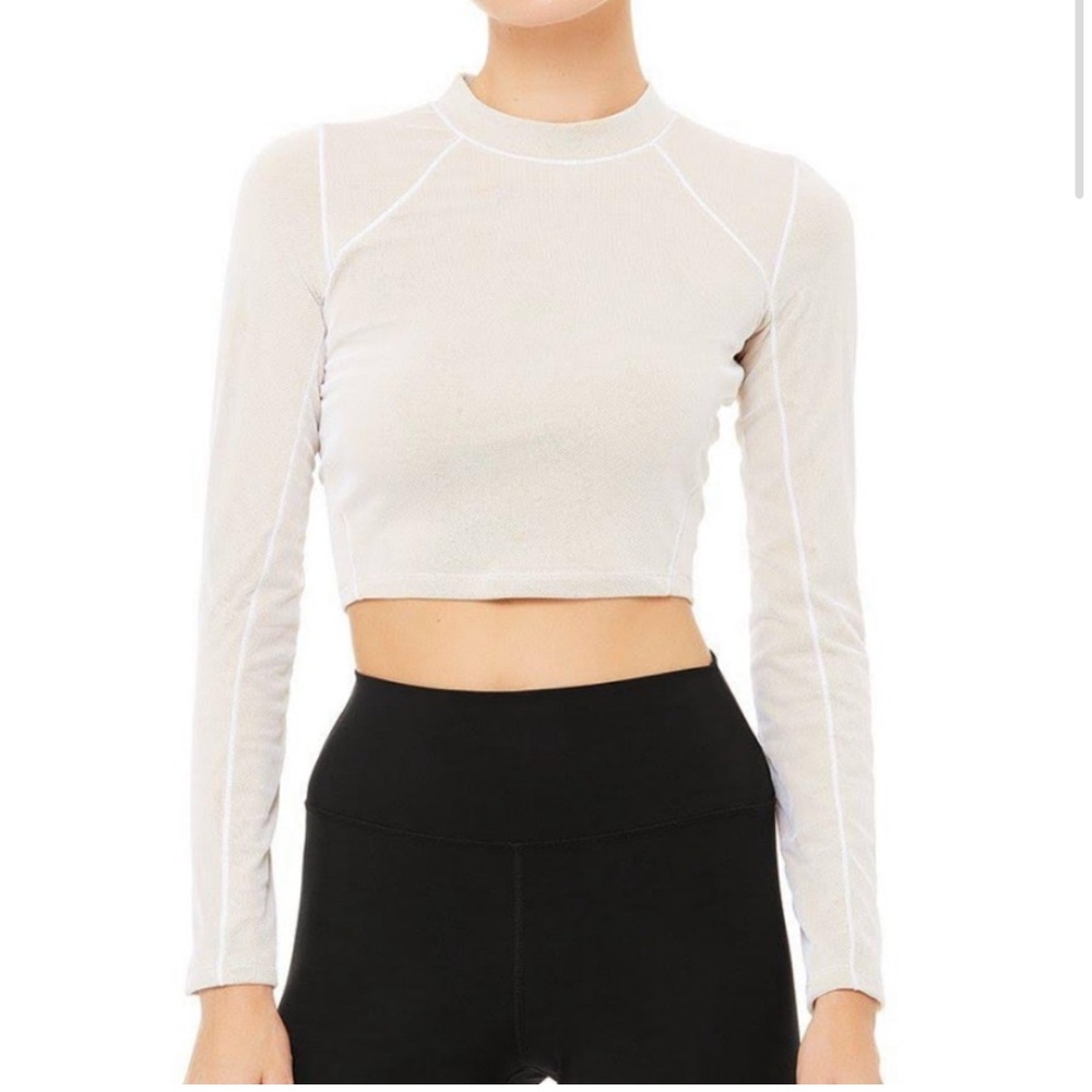 Alo Vison Long Sleeve Black / Latte